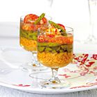 Aspic van rivierkreeftjes met groene asperges