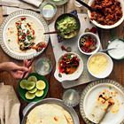Mexicaanse burrito's met rundvlees en guacamole
