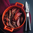 Entrecote met knoflook en gekonfijte sjalot