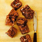 Brownies met gezouten karamel