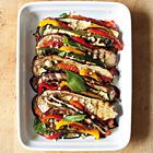 Gegrilde aubergines van de barbecue