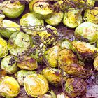 Geroosterde spruitjes met tijm en kastanjes