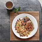 Libanese köfte met couscous met pitten en rozijnen