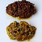 Klassieke tapenade van groene of zwarte olijven