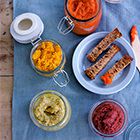 Hummus met wortel