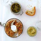 Tapenade van zongedroogde tomaten en ricotta