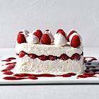 IJstaart met frambozen