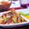 Nasi goreng met varkensvlees en garnalen