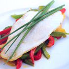 Pangasiusfilet met warme paprikasalade