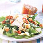 Maaltijdsalade met courgette en camembert