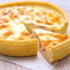 Quiche met prei en ham