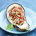 Gevulde aubergine met tonijn