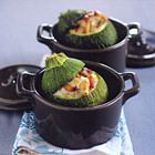 Gevulde courgette met ricotta en champignons