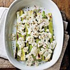 Zoetzure prei met ricotta