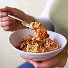 Linguine met tonijnsaus