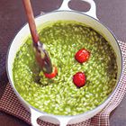 Risotto met rucola en kerstomaatjes