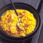 Saffraanrisotto met coquilles