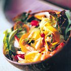 Krabsalade met mango en radijs