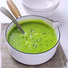 Doperwtensoep met aardappel en munt