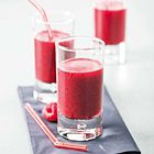 Smoothie van rode bieten, frambozen en citroen