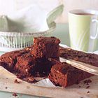 Brownies van donkere chocolade met pecannoten