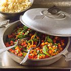 Curry van kikkererwten en spinazie