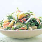Zalmsalade met venkel en fettuccine