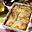 Gegratineerde aubergine met mozzarella en basilicum