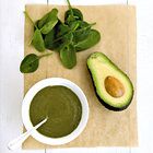 Koude spinaziesoep met avocado