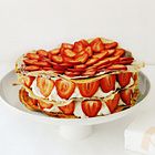 Mille-feuille aardbeientaart met chocolade
