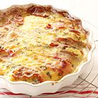 Aardappeltaart met reblochon en gerookt spek