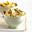 Tagliatelle met prei en paddenstoelen