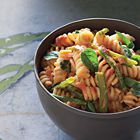 Fusilli met snijbonen en tomaat