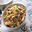 Macaroni met paprika, aubergine en courgette