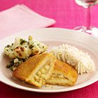 Roergebakken bloemkool met aardappelpuree en Fruitfilet