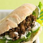 Shoarmabroodjes met vegetarisch gehakt