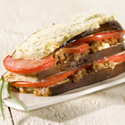 Aubergine met gehakt uit de oven
