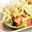 Gevulde paprika met aardappel, tomaat en hazelnoten