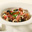Pastasalade met doperwten en krokant spek