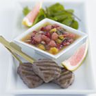 Gegrilde lamsspiesjes met grapefruit-muntsalsa