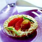 Risotto met coquilles en grapefruit