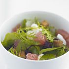 Salade met bietjes, rucola, grapefruit en ricotta