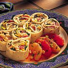Wraps met jalapeñokip en grapefruitsalsa