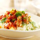 Couscous met kip en zoete aardappelen