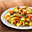 Aardappel roerbak met ratatouille