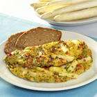 Boerenomelet met asperges
