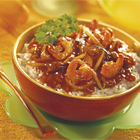 Creoolse rijst met mango en garnalen