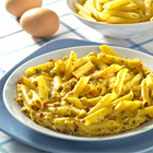Mediterrane pasta omelet