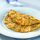Omelet met garnalen