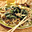 Spinaziesalade met mie en shii-take